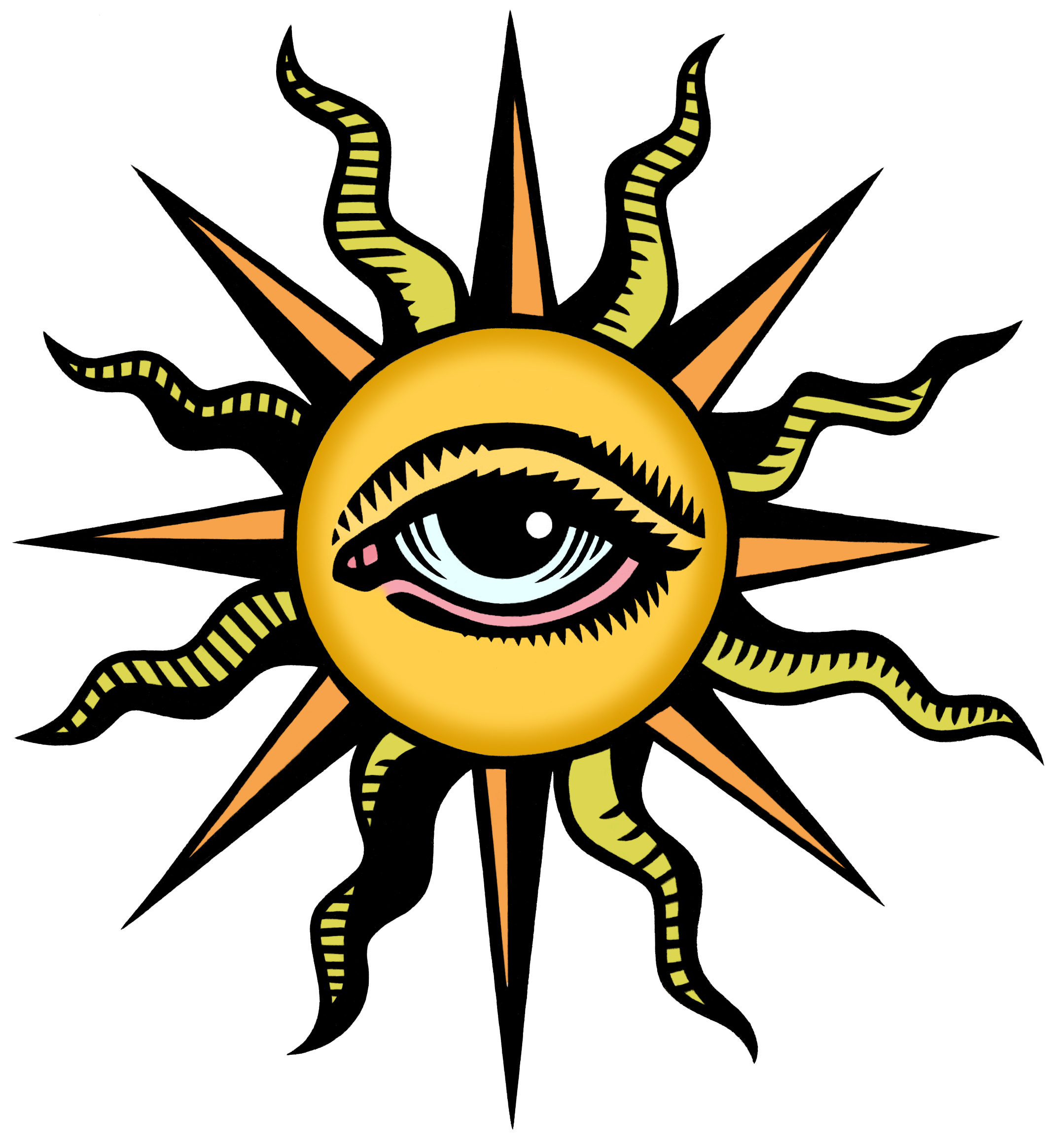Mystic Sun Eye Graphic